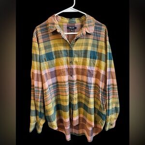 Madewell Multicolor Plaid Button Down Shirt